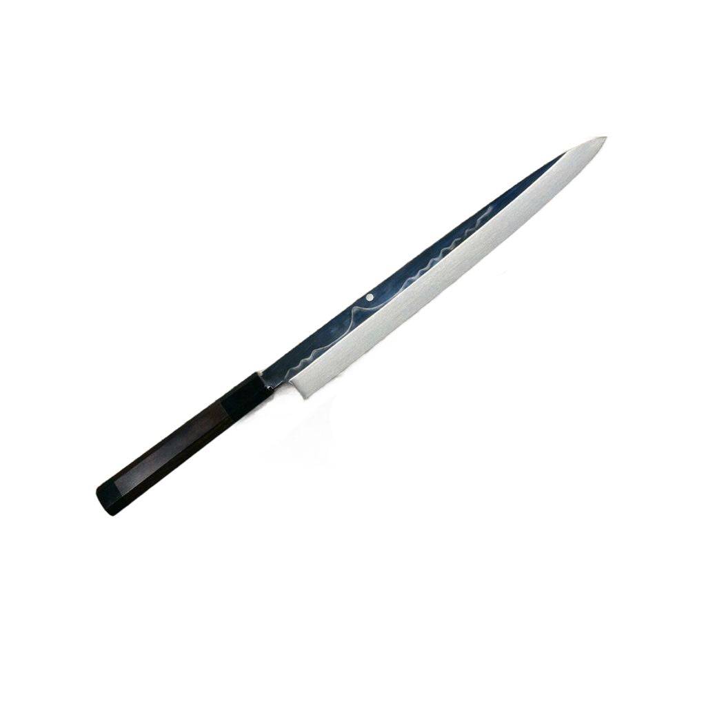 Sushi kniv med Mount Fuji mønster på klingen 300 mm fra Japan