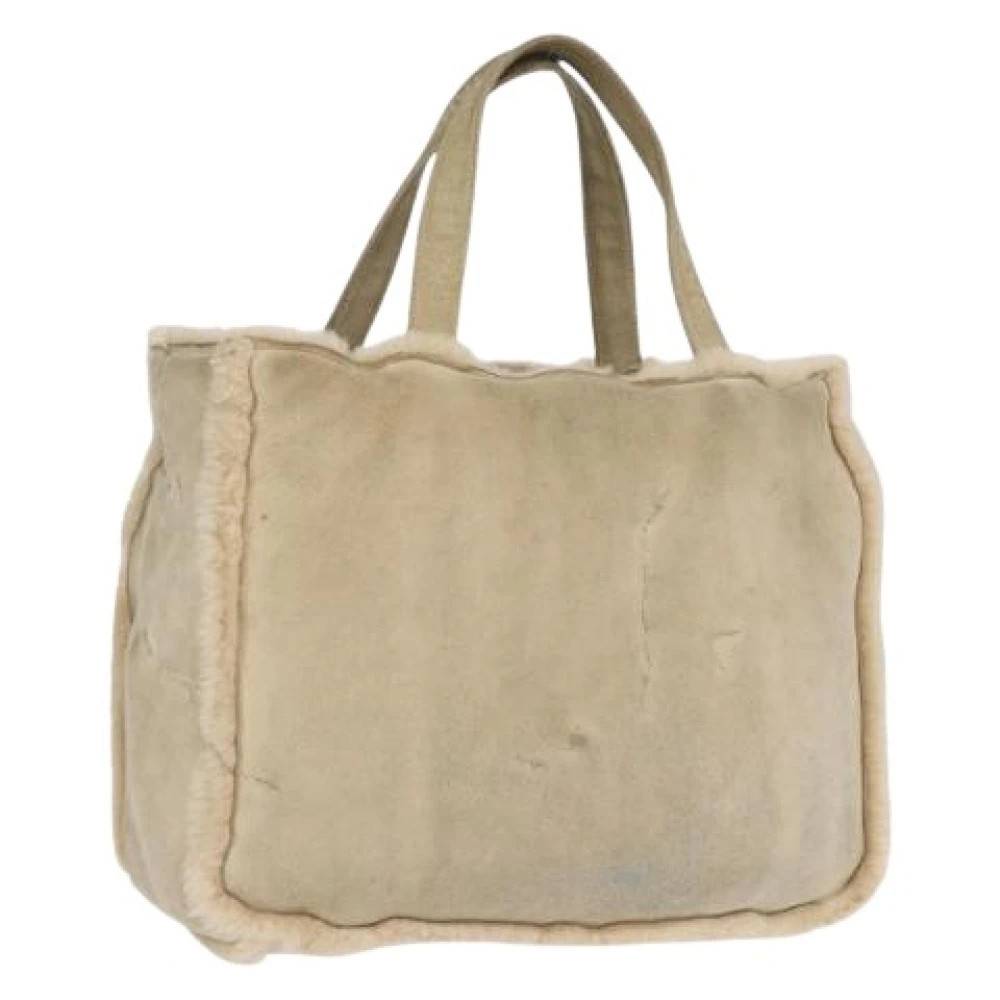 Chanel Vintage Pre-owned Canvas Tote Bag - Vintage - Dame - Beige - ONE SIZE - Uld