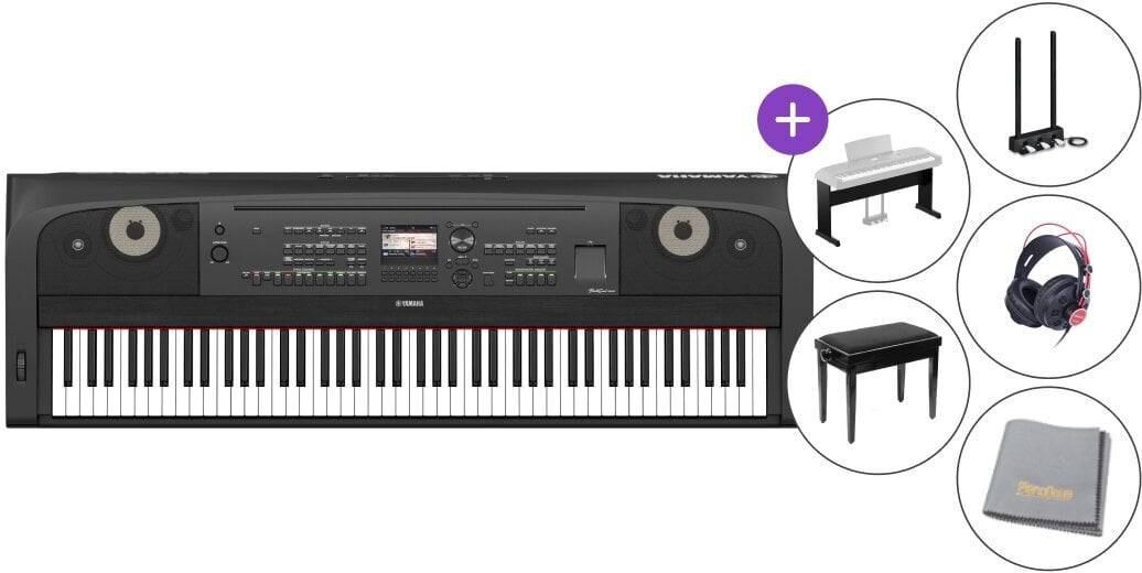 Yamaha DGX 670 Deluxe Digitalt scen piano Black