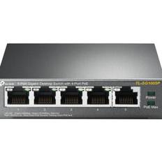 TP-Link TL-SG1005P Ikke administreret Gigabit Ethernet (10/100/1000) Strøm over Ethernet (PoE) Sort