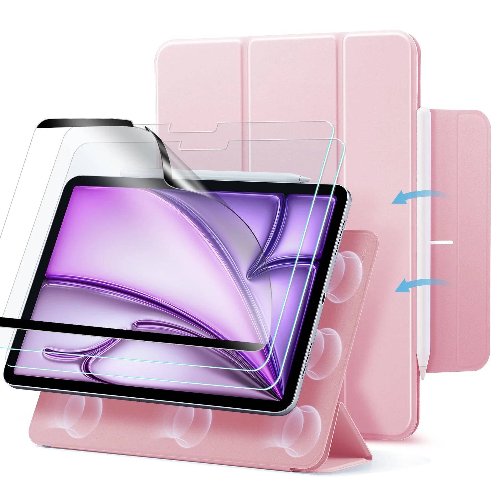 iPad Air 13" (2024) Magnetic Transformation Bundle - Pink - Pink
