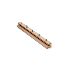 Cutter Coat Rack - Ubehandlet teak / 72 cm - 5 knager