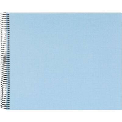 goldbuch Spiral album Bella Vista without window 35x30 40 white pages  sky blue
