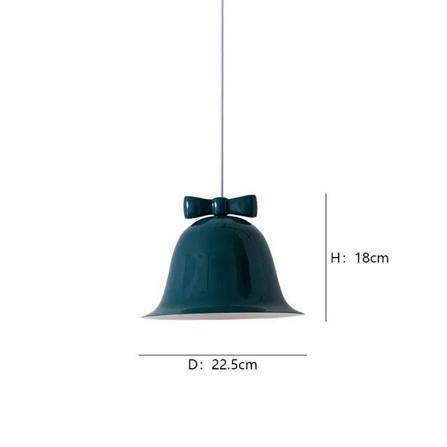 ElegantBow – Modern Båge LED Hänglampa för Stämningsfull Belysning - Blå