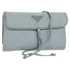 Prada Vintage, Pre-owned, Dame, Blå, ONE SIZE, Nylon, Pre-owned nylon pouches