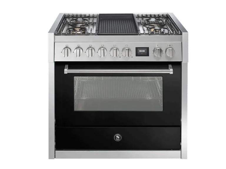 Genesi - Combi-steam - Gaskomfur 90 cm (1 ovn) + BBQ - Steel.