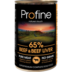 Profine Dog Wet Food Cans 65% Beef With Liver 400g x 12