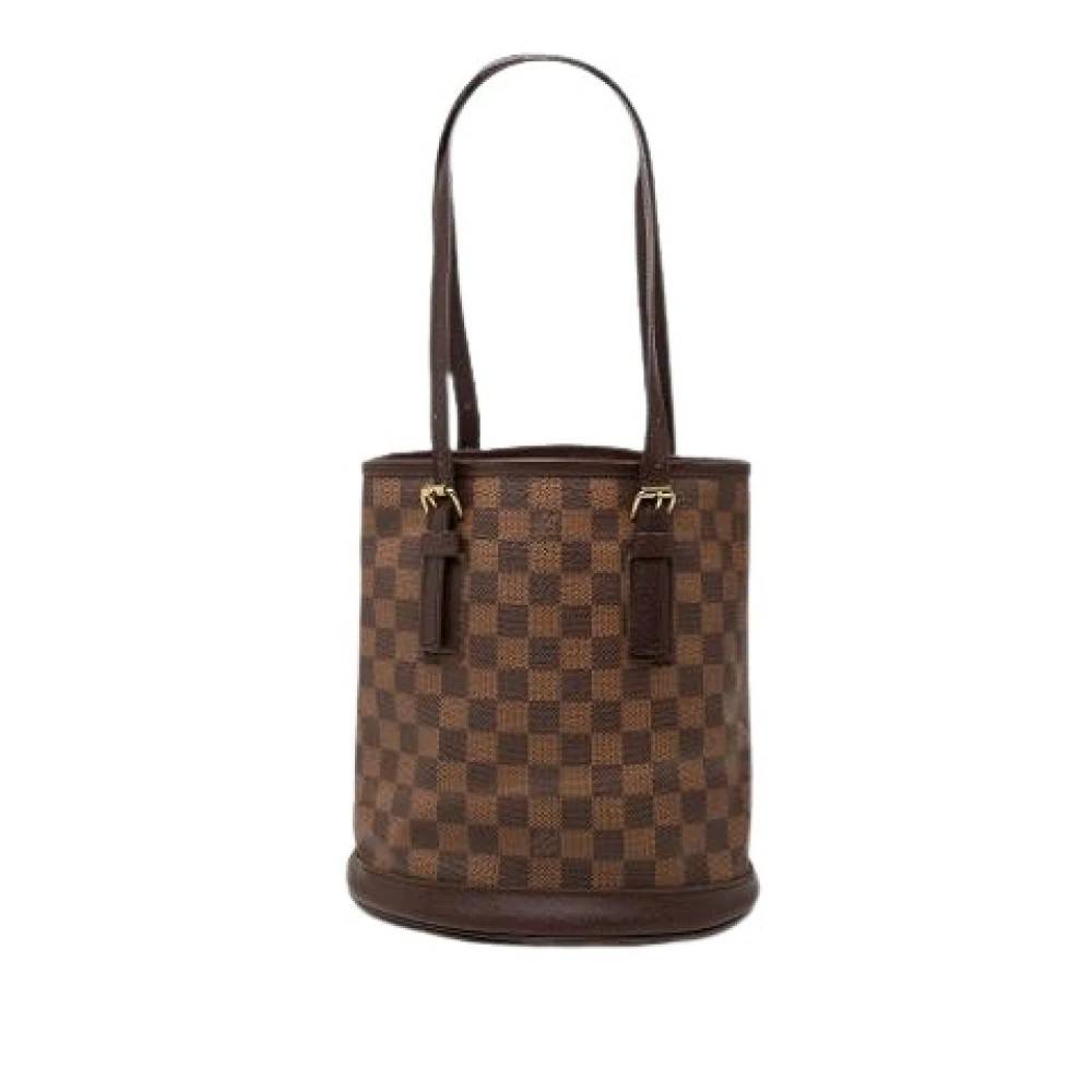 Louis Vuitton Vintage Pre-owned Marais Skuldertaske - Vintage - Dame - Brun - ONE SIZE - Uld