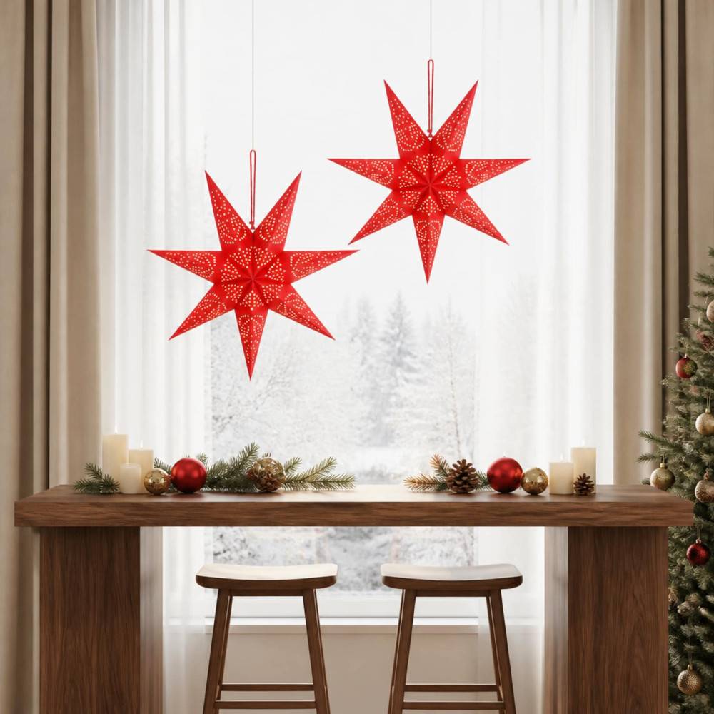 Julbelysning RAAHE 2 st 10 LED-lampor Varmvit 60 x 6 x 60 cm