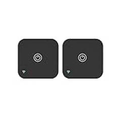 Smart termostat, Termostat AC Controller, Touch Button Tuya APP Trådlös temperatur Fuktighetssensor Röst, för hemmet(2PCS Remote sensor)