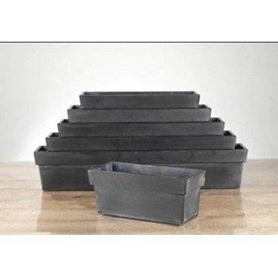 Altankasse Sort Zink - 17x80 cm
