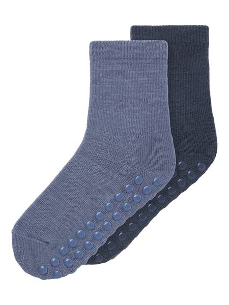 NAME IT 2 Pak Uld Sokker Wak Folkstone Gray
