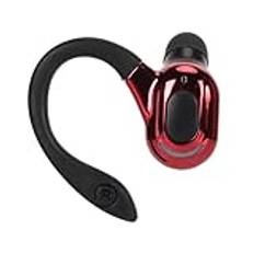 Rankomu Trådlös Bluetooth öronsnäcka Bluetooth 5.2 headset, HiFi Stereo Sound Trådlös öronsnäcka med Brusreducering, IPX4 Vattentät, Ett öra, Svart och Röd