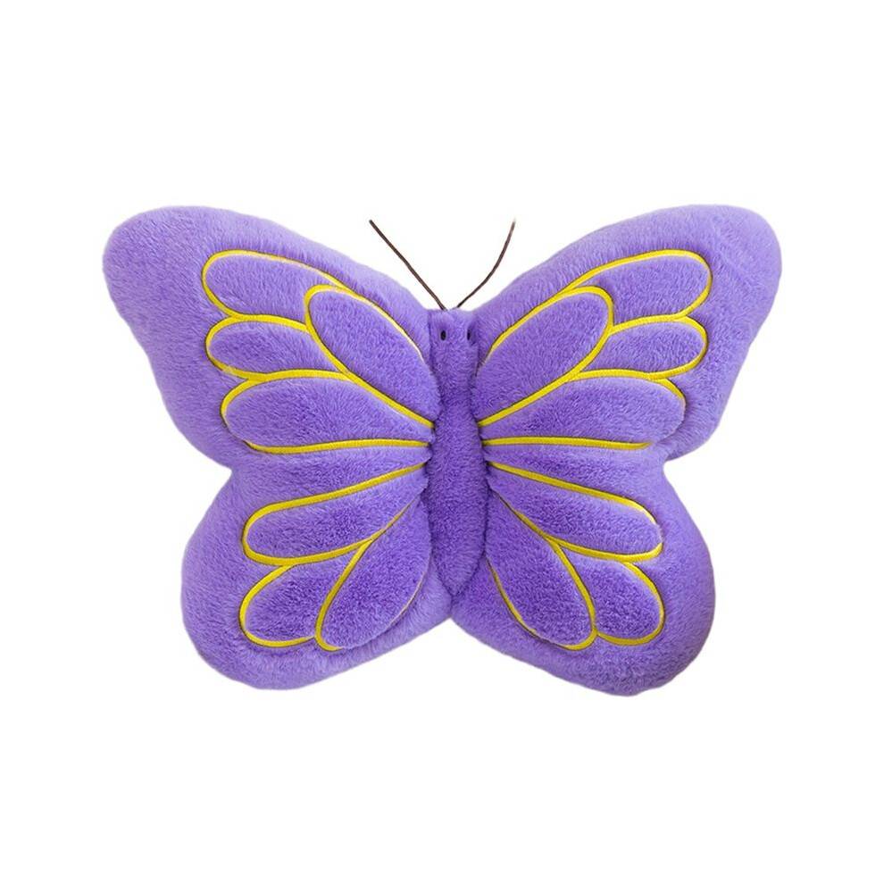 Fjärilskudde Dekorativ Fjärilsformad Kuddkudde Mjuk Plyschkuddedekoration för Sovrum Vardagsrum Soffa Soffa Violett