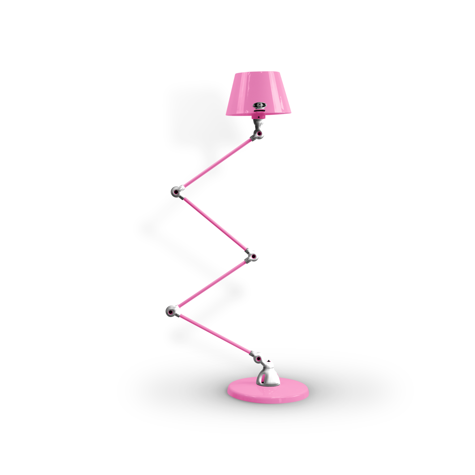 Aicler AID433 gulvlampe fra Jieldé - Pink / Poleret/blank