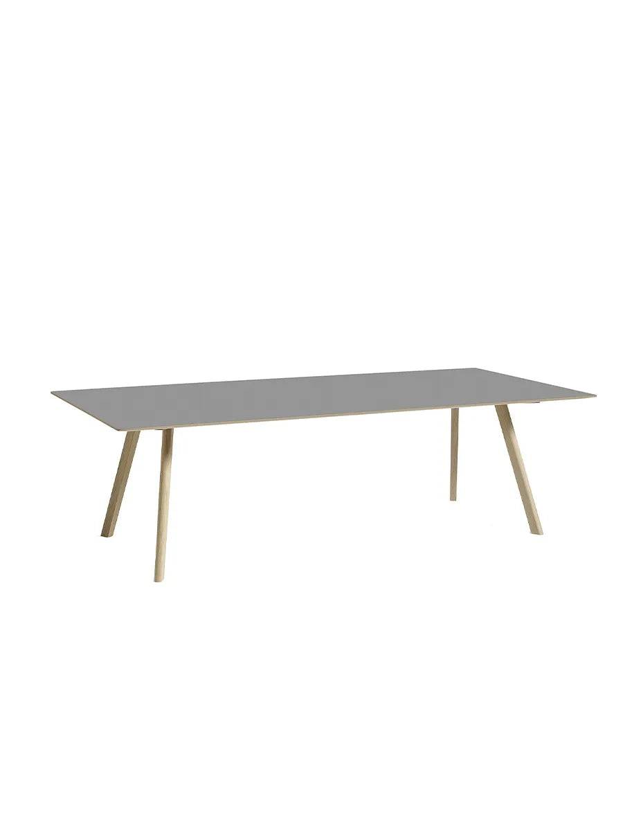 CPH30 bord, 250 cm fra Hay Grå linoleum / Lakeret eg / L: 250 x B: 120 x H: 74 cm - Jacobsen Plus