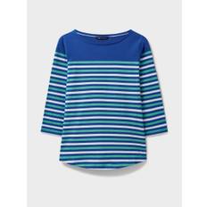 Crew Clothing Crew Clothing Company Green 100% Cotton Essential Breton Stripe Top