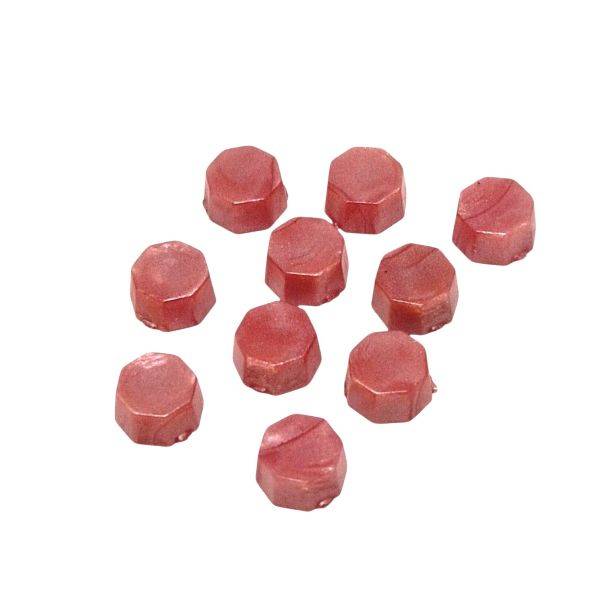 Förseglingsvaxpärlor - metallic 230 - Gammelrosa