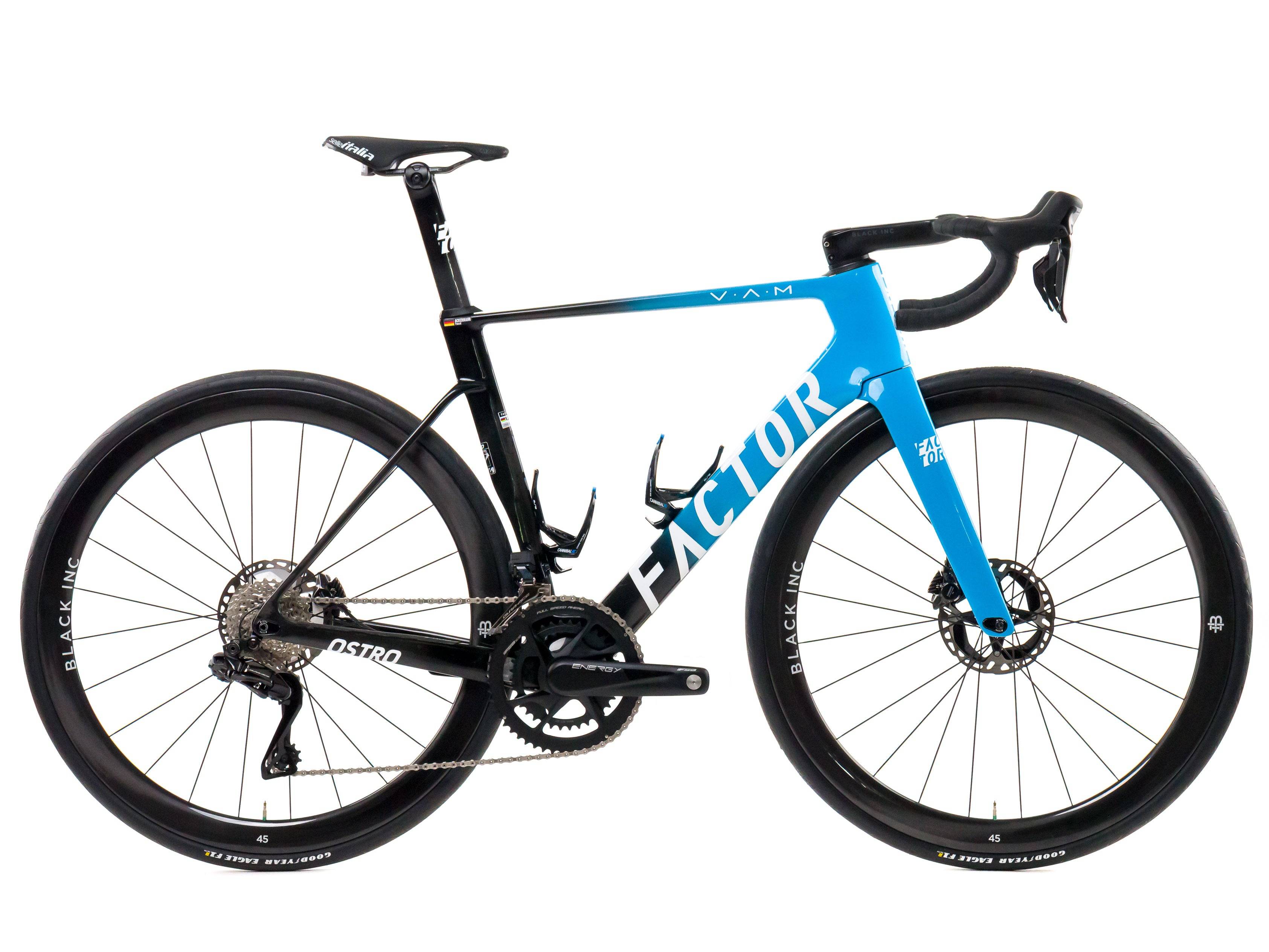 Factor Ostro VAM 2.0 2024 Team Premier Tech P. Ackermann 2 size 54 Shimano Dura-Ace Di2 2x12sp - Bikeroom / 54 / Azure-Black
