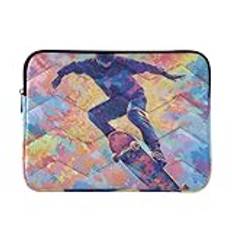 Skateboard laptop fodral 15-16 tum mjukt foder fodral för bärbar dator för arbete resor