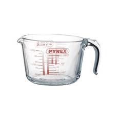 Pyrex liter mål i glas. Målebæger 1 l.