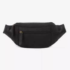 The Monte Midjeväska bumbag i skinn Black