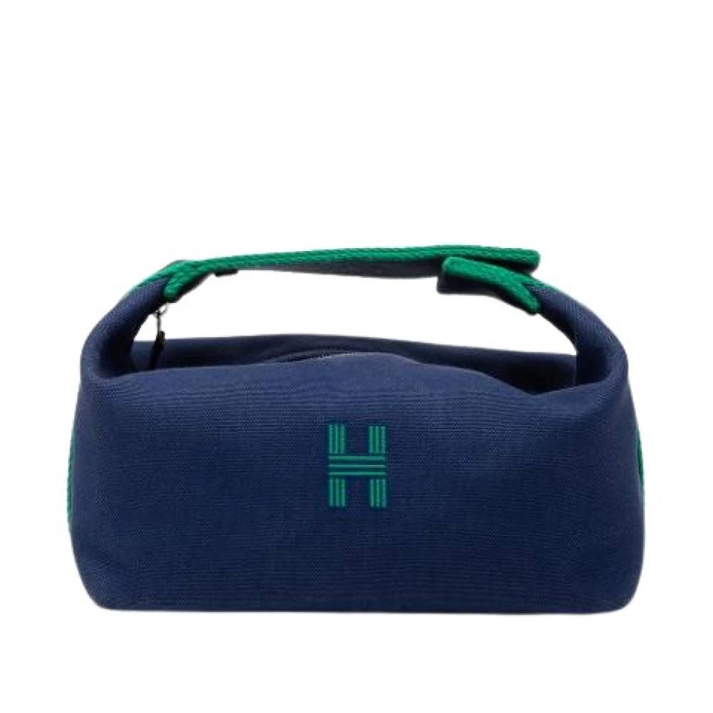 Hermès Vintage Pre-owned The Bride-A-Brac Canvas Pouch - Vintage - Dame - Blå - ONE SIZE -