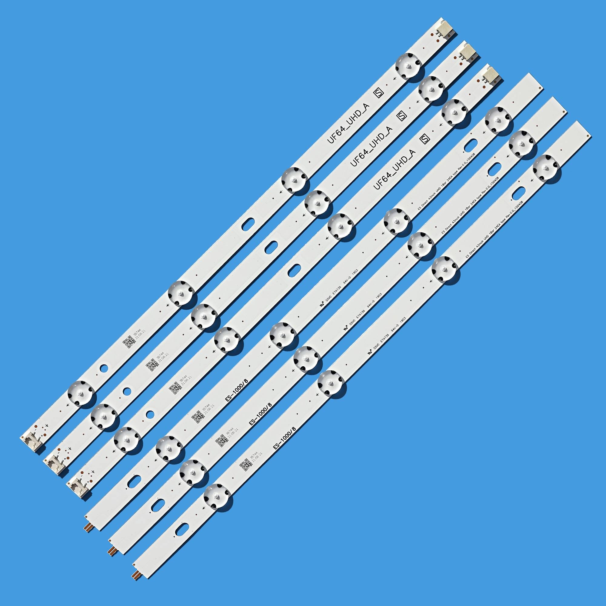 Kit 3 LED Strips Bakgrundsbelysning LG 43"