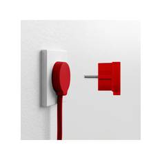 norm Schuko plug, matte red