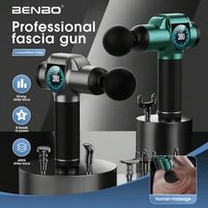 BENBO massagepistol, handhållen djupvävnadsmassagepistol för muskler, lätt att kontrollera, för rygg- och nackmassage, ultrakompakt och elegant design - Enfärgad färg (Multi-size)