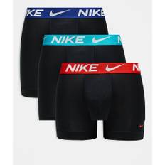 Nike - Dri-FIT - Essential - Pakke med 3 par sorte boksershorts med kontrasterende taljebånd i mikrofiber