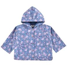 Louise Misha Felvet Regnrock Blue Capri Cove 10 Y Rain Blå  10 år  kvinna