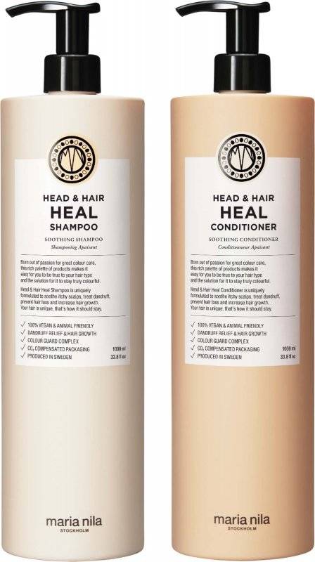 Maria Nila - Head & Hair Heal Bundle Shampoo & Conditioner Duo 1000 ml