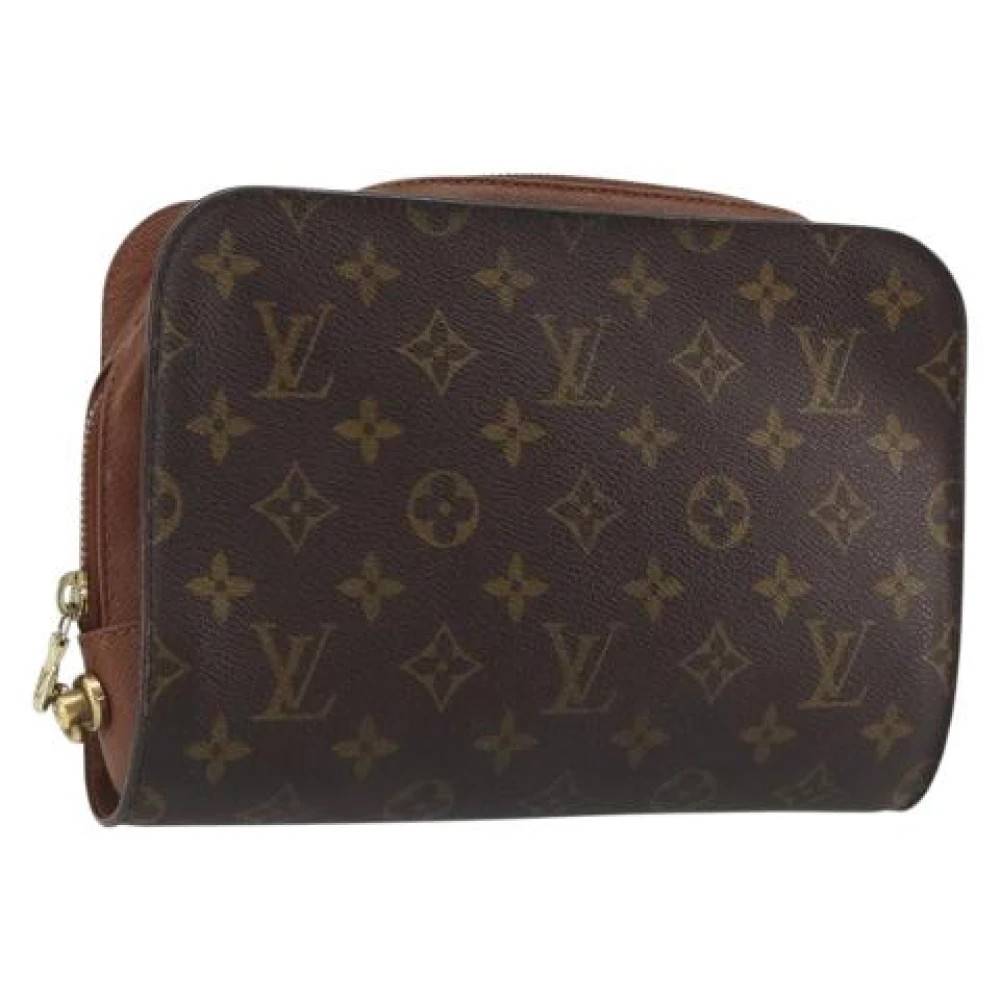 Louis Vuitton Vintage Pre-owned Monogram Clutch Taske - Vintage - Dame - Brun - ONE SIZE - Læder