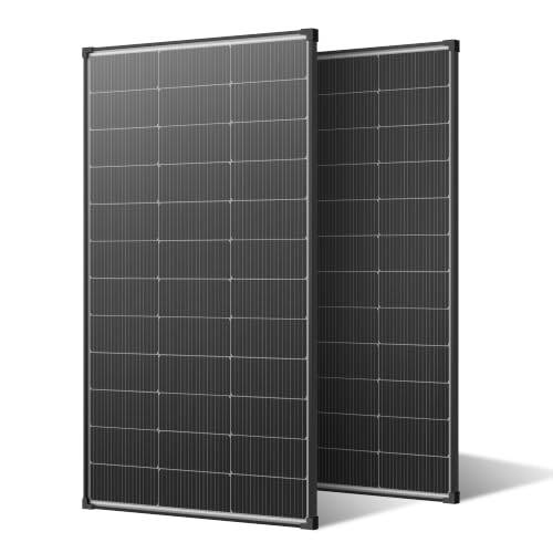 Solpanel 400W (2x200W) tvåfacial zonpanel 12V 18BB TopCon N-typ A+ monokristallin cell, 25% högeffektiv, IP68, 18V solmoduler för balkong, husbil, camping, terrass, tak, marin (134x67cm)