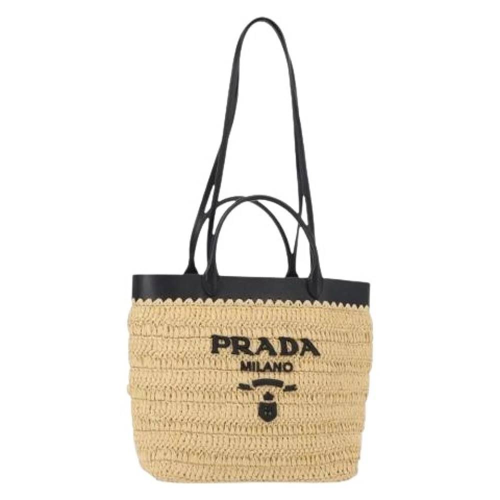 Prada Vintage Pre-owned Vintage Håndtaske - Vintage - unisex - Beige - ONE SIZE - Uld
