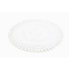 Rimini Vit Rund Badrumsmatta Classic Textile (⌀ 70 cm)