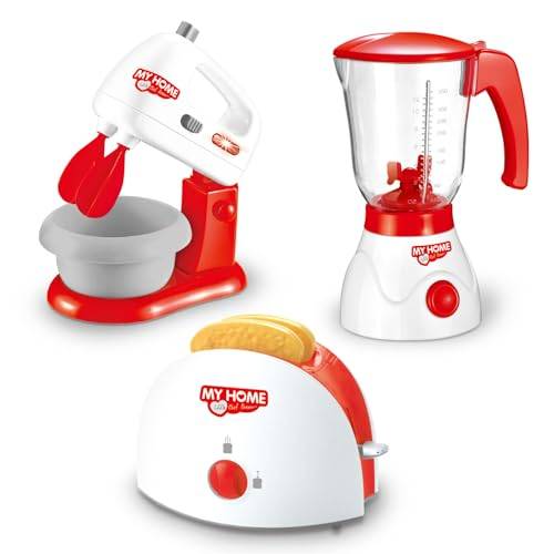 deAO Kökssats med mixer, mixer, brödrost och andra kökstillbehör.
