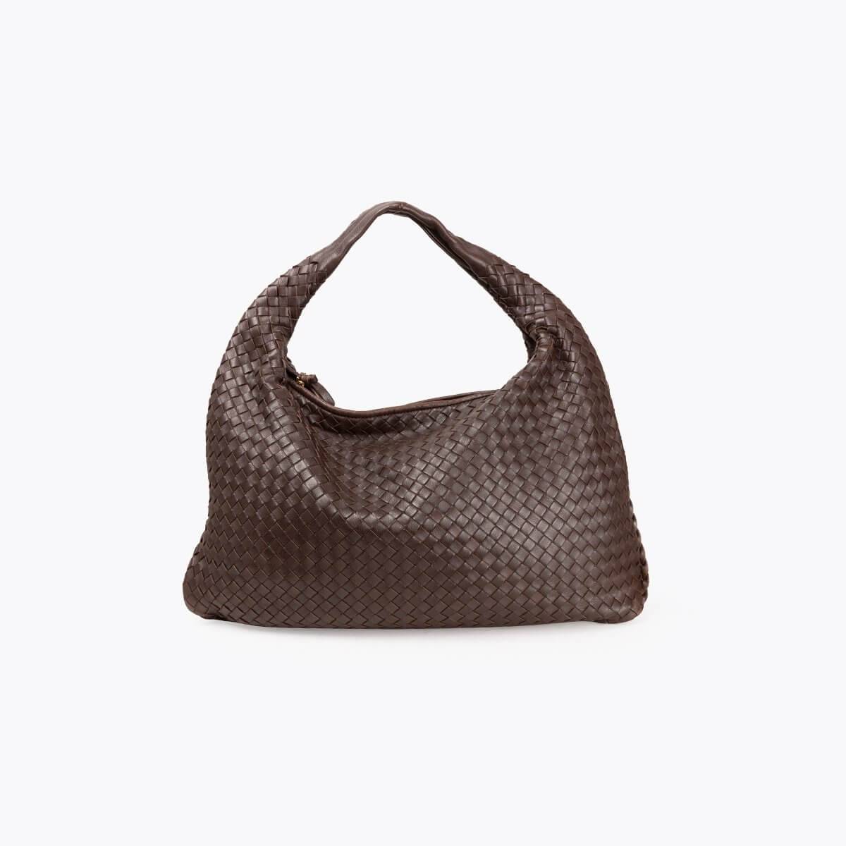 BOTTEGA VENETA Intrecciato Large Veneta Hobo Bag - Brown - One Size