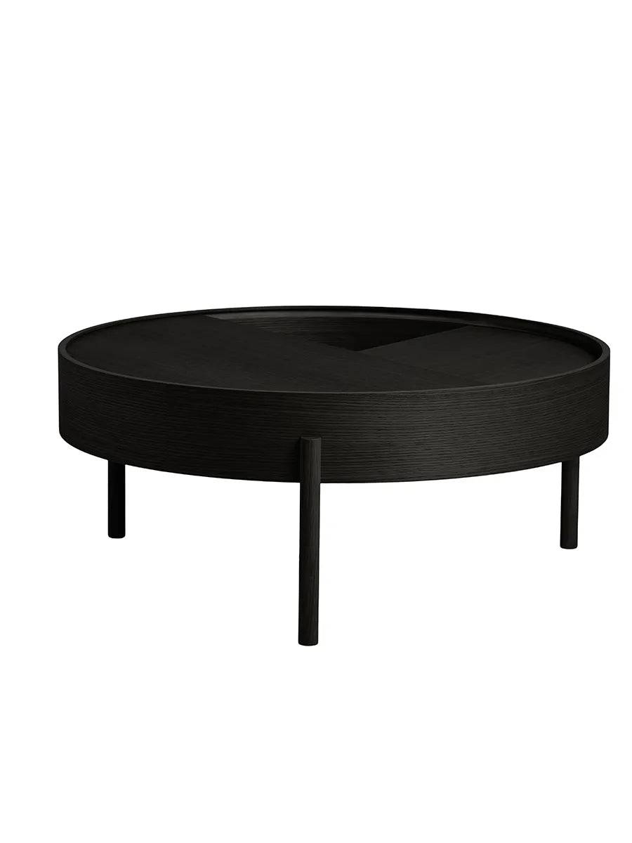 Arc Coffee Table, Ø 89 cm fra Woud Black painted ash - Jacobsen Plus