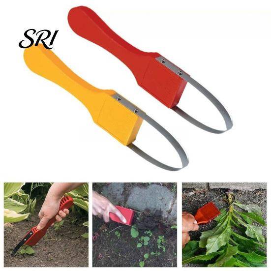 Ergonomisk ogräsrensare Handögla ogräsdragare Rostfritt stål Manuell Halkfri Trädgårdsredskap Ogräsrensning för Gård Lösning Plantering Extraktor röd