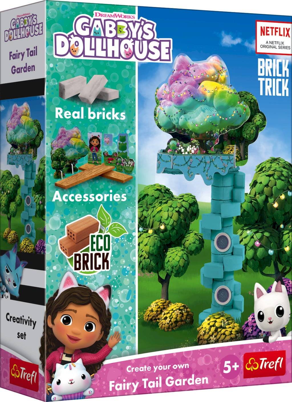 Trefl Brick Trick -​ S Fairy Tail Garden -​ Gabby's Dollhouse