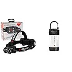 Ledlenser H19R Core pannlampa LED, 3500 lumen, laddningsbart litiumbatteri, med rött ljus & Ledlenser ML4 Warm Light LED-lykta, uppladdningsbart 14500 batteri, 300 lumen