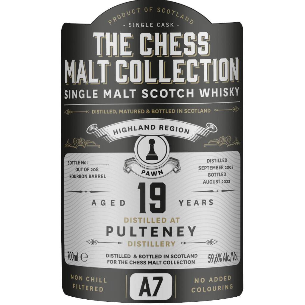 The Chess Malt Collection - Pulteney A7 19 Y. - 59,6 % alk..