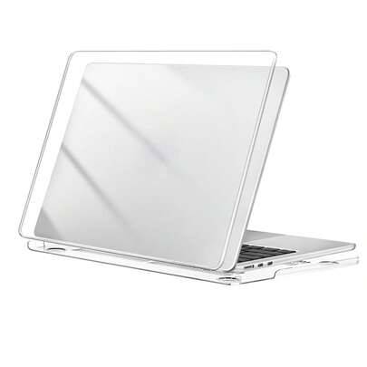2 st. plasthårt kristallklart skyddsfodral till MacBook Air/Pro - Genomskinlig (Multi-size)