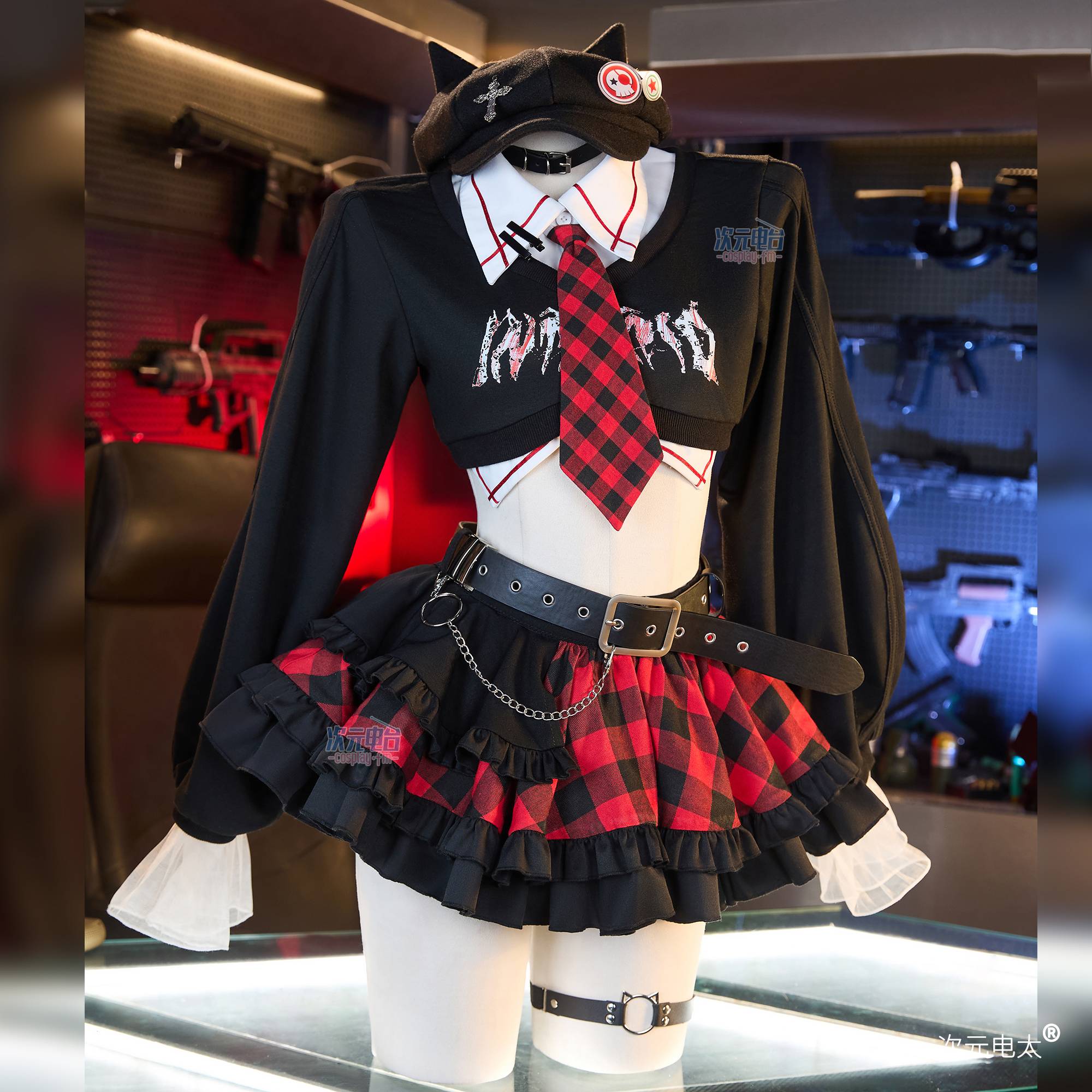 Asuka Langley Soryu Cosplay Costumes Shikinami Asuka Fashion Plaid Skirt Uniform With Tie Hat Halloween Christmas Party Clothes