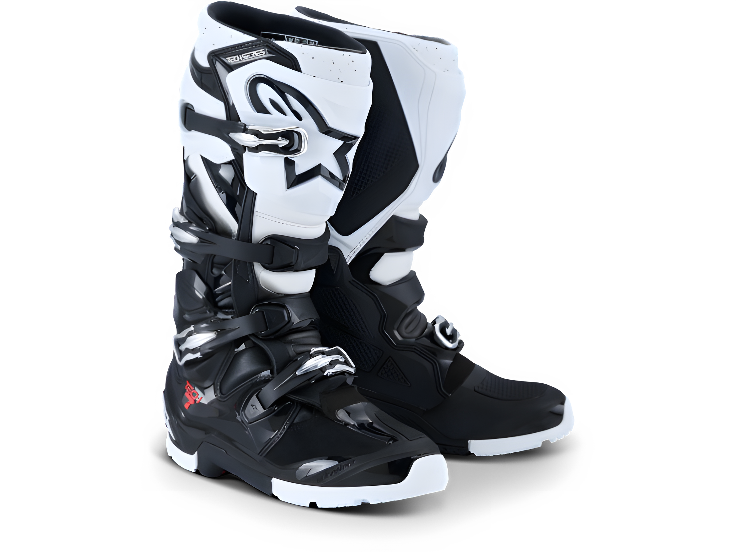 Alpinestars Voksen Tech 7 Enduro Støvle - 48 / Sort/Hvid