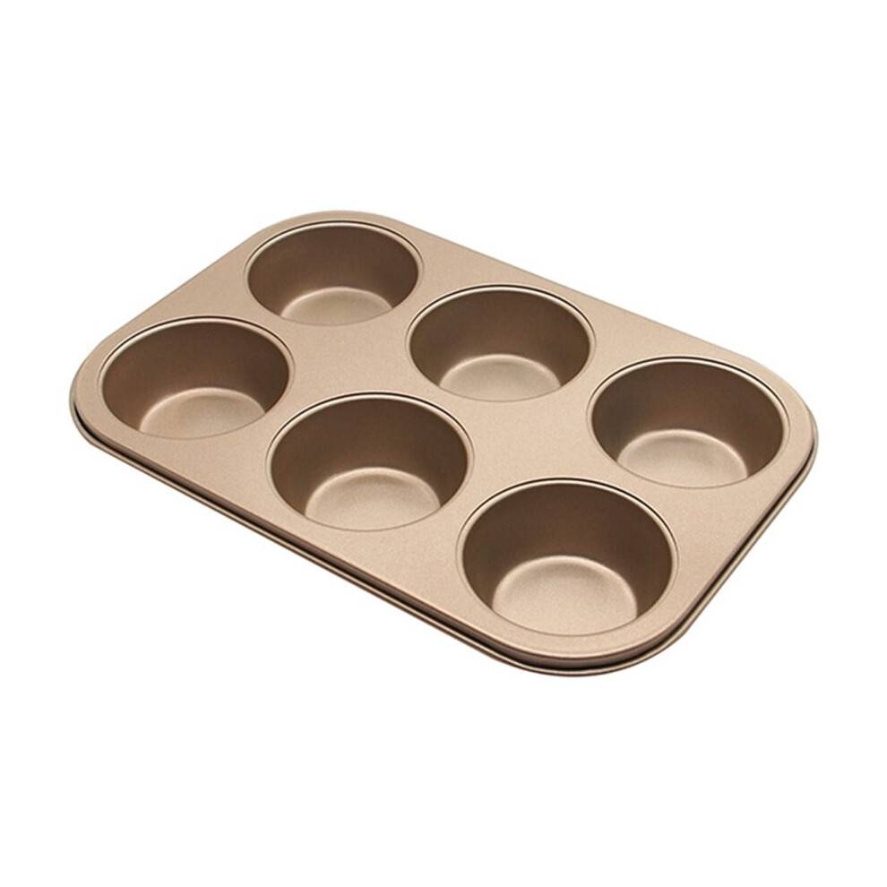 6 kop mini lille muffin cupcake pande til brødrister ovn airfryer nonstick lille kage quiche cheesecake tærte bageform bageform
