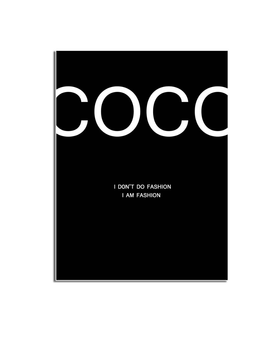 Affisch – COCO / I DON’T DO FASHION / Svart