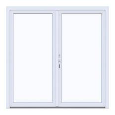 Fönsterdörr Nordiska Fönster Passiv Utåtgående Pardörr 3-Glas PVC BxH: 170x230 cm